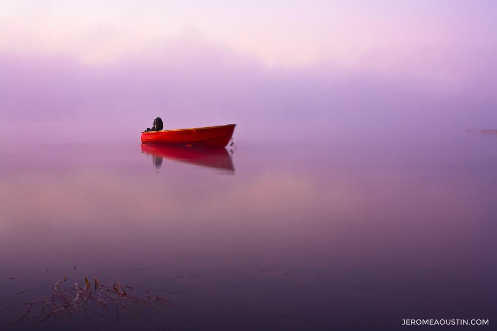 Red Boat at Dawn ⋅ Adirondacks, NY ⋅ 2009