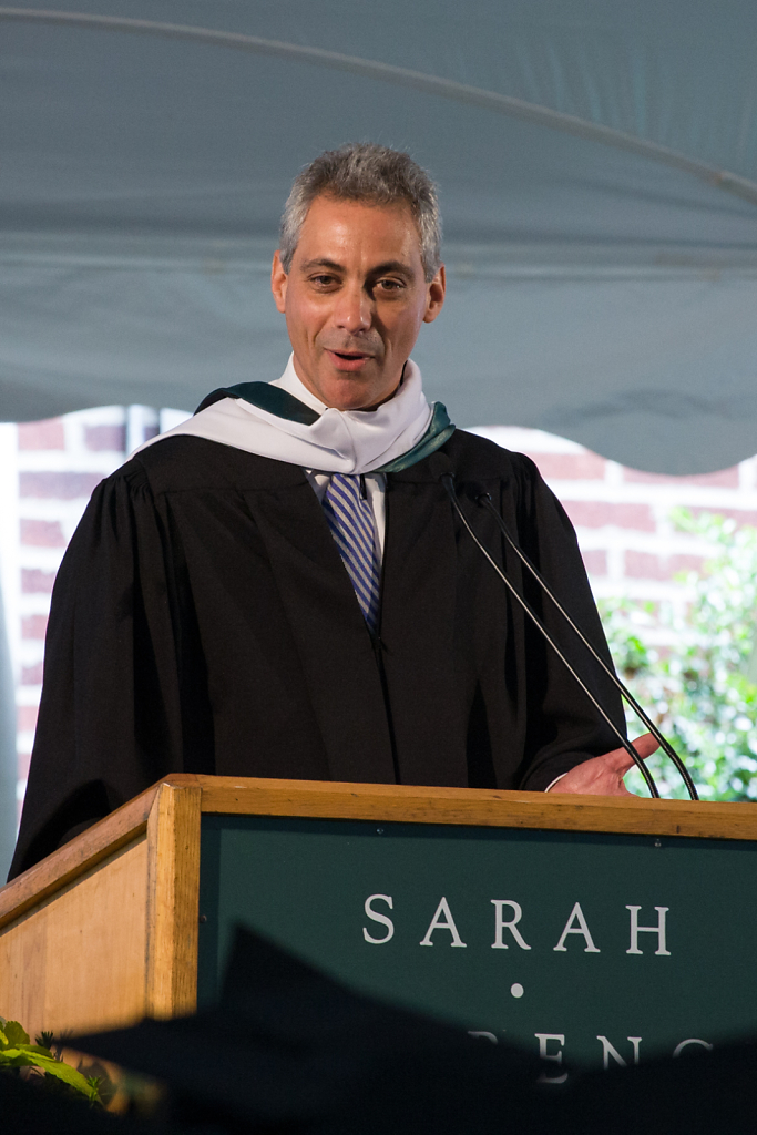 Rahm Emanuel, White House Chief of Staff ⋅ Sarah Lawrence College, New York ⋅ 2009